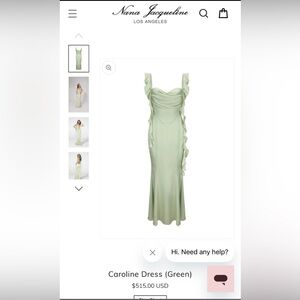 Nana Jacqueline Caroline Maxi Dress (Green)